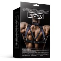 IntoYou Darius borstharnas voor mannen, veganleer, afbeelding 4