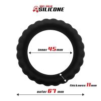 Beast Rings massieve siliconen cockring met reliëf 4,5 cm, afbeelding 2