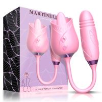 Martinella clitorisstimulator met dubbele tong en stootfunctie, afbeelding 2