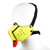 A-Gusto neopreen puppymasker (geel), afbeelding 4