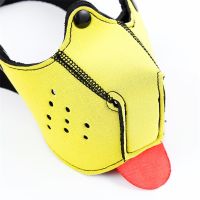 A-Gusto neopreen puppymasker (geel), afbeelding 2
