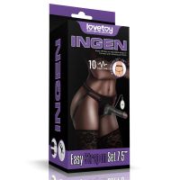Lovetoy verstelbare strap-on met dildo 7,5", 10 standen, afbeelding 2
