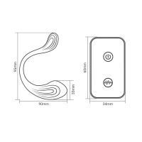 IntoYou Nami vibrerend eitje met afstandsbediening, unibody, afbeelding 3