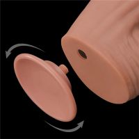 Lovetoy dual layer dildo met schuifhuid 12", afbeelding 8