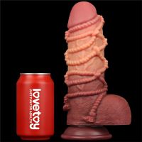 Lovetoy dubbellaags dildo King Size naturel 9,5", afbeelding 2