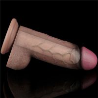 Lovetoy dubbellaags siliconen dildo XXL 9,5", afbeelding 4