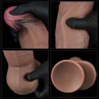 Lovetoy dubbellaags siliconen dildo XXL 9,5", afbeelding 3
