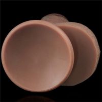 Lovetoy dubbellaags siliconen dildo XXL 9,5", afbeelding 2