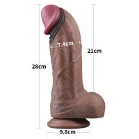 Lovetoy dual layer siliconen dildo XXL 11", afbeelding 11