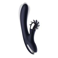 IntoYou Navyspace vibrator met draaiende tongen (blauw)