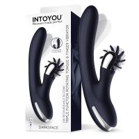 IntoYou Darkspace vibrator met draaiende tongen en vinger (blauw), afbeelding 3