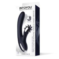 IntoYou Darkspace vibrator met draaiende tongen en vinger (blauw), afbeelding 5