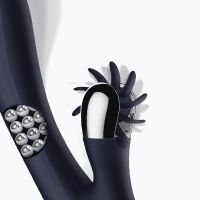 IntoYou Royalspace vibrator met draaiende tongen en 360º (blauw), afbeelding 3
