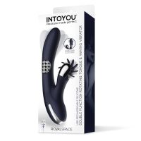 IntoYou Royalspace vibrator met draaiende tongen en 360º (blauw), afbeelding 5