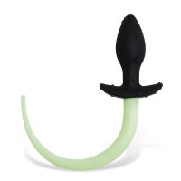 IntoYou glow in the dark buttplug met hondenstaart
