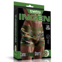 Lovetoy strap-on short met camouflageprint 28"-32"