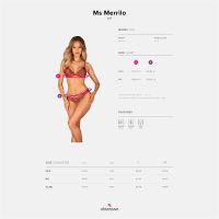 Obsessive Ms Merrilo tweedelig kerstsetje met open cups