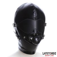 LateToBed slavenkap met oogmasker en ademende balgag