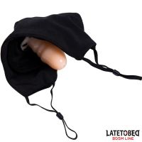 LateToBed Gezichtsmasker met afneembare dildo van 6 cm, afbeelding 3