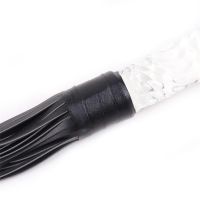 LateToBed flogger met glazen handvat 70 cm, afbeelding 6