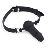 LateToBed verstelbare siliconen dildogag 36-52 cm