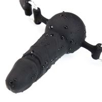 LateToBed verstelbare siliconen dildogag 36-52 cm, afbeelding 5