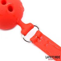 LateToBed ademende siliconen ballgag S - 4 cm, afbeelding 7