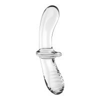Satisfyer Double Crystal stimulator warm en koud Transparant, afbeelding 4