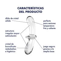 Satisfyer Double Crystal stimulator warm en koud Transparant, afbeelding 5