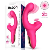 Action Volse vibrator met drie functies en vinger, afbeelding 3