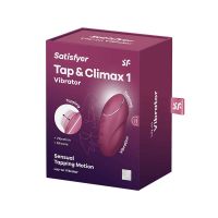 Satisfyer Tap and Climax 1 vibrator met tikfunctie (rood), afbeelding 7