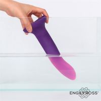 Dildox by Engily Ross kleurveranderende dildo, paars naar roze, maat M 17 cm, afbeelding 5