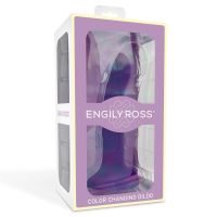Dildox by Engily Ross kleurveranderende dildo, paars naar roze, maat M 17 cm, afbeelding 4