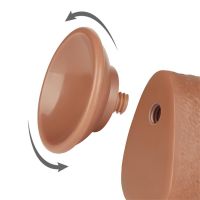 Lovetoy dildo Sliding Skin 9,5" (bruin), afbeelding 2