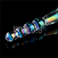 Lovetoy Twilight Gleam glazen dildo Rising Ripples 19 cm, afbeelding 4