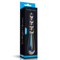 Lovetoy Twilight Gleam glazen dildo Rising Ripples 19 cm, afbeelding 5