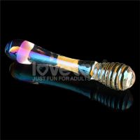 Lovetoy Twilight Gleam glazen dildo Twin Pleasures 20,5 cm, afbeelding 3