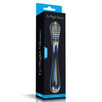 Lovetoy Twilight Gleam glazen dildo Twin Pleasures 20,5 cm, afbeelding 4
