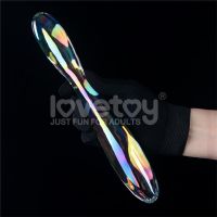 Lovetoy Twilight Gleam glazen dildo Double Delight 23 cm, afbeelding 2