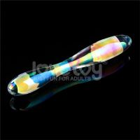 Lovetoy Twilight Gleam glazen dildo Double Delight 23 cm