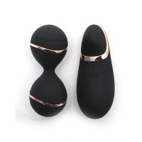 Rimba Ibiza set vibrerende kegelballen (zwart)