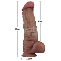 Lovetoy dubbellaags dildo XXL 10,5" (zwart), afbeelding 15