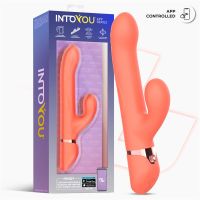 IntoYou Mindy vibrator met op- en neergaande kralenring en vinger