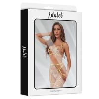 Adalet Lingerie Zoey bh, string en jarretelgordel met gele bloemen, afbeelding 5