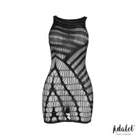 Adalet Lingerie Ilona visnet-bodystocking met verticaal patroon, afbeelding 3