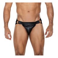 Cut4men JOCKSTR4P02 jockstrap met drukknopen (zwart)