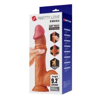 Pretty Love stevige dildo met schuifhuid 9,2" huidkleur, afbeelding 7