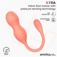 IntoYou Kyra bekkenbodemtrainer met druksensor (koraal), afbeelding 9