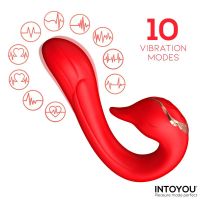 IntoYou Swana vibrator met likkende tong en verstelbare hoek, afbeelding 4