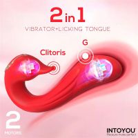 IntoYou Swana vibrator met likkende tong en verstelbare hoek, afbeelding 3